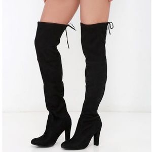 Steve Madden black above the knee boot ‘Gorgeous’